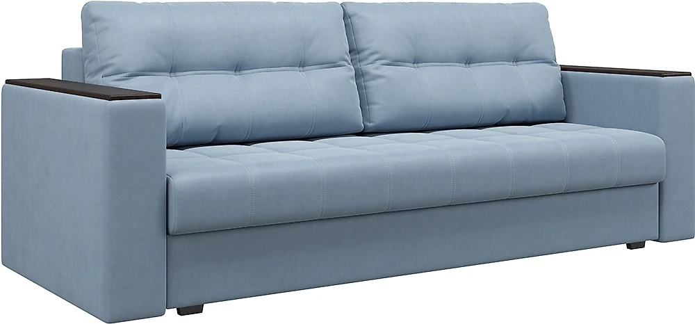 Синий прямой диван Boss Rich-2 (Босс) Плюш Дизайн 5