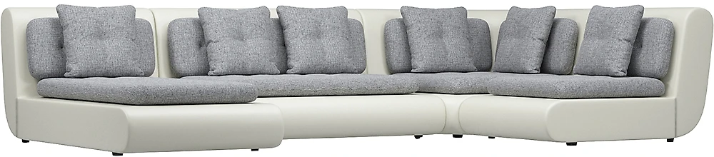 Модульный диван из экокожи Кормак-3 Кантри Грей