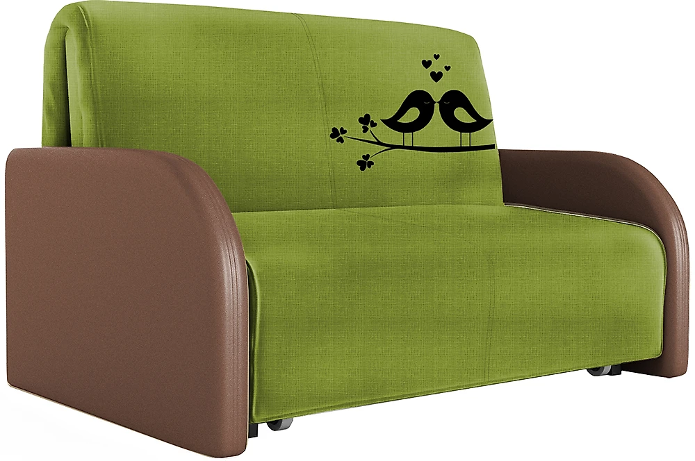 Зелёный диван аккордеон Фавор Дизайн 3