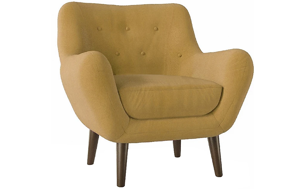 кресло желтого цвета Элефант Дизайн 1