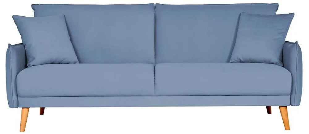  голубой диван  Наттен трехместный Дизайн 4