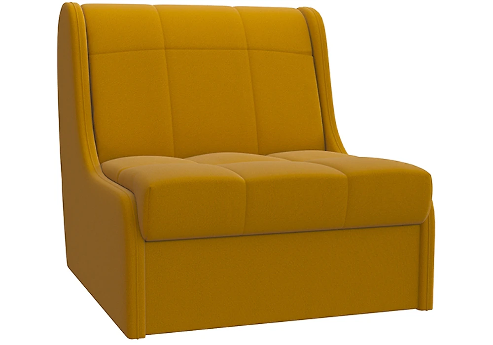 кресло желтое Торонто Плюш Мастард