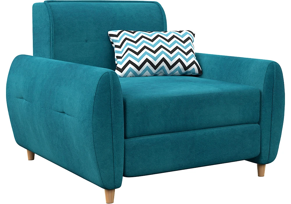 Синий прямой диван Анита Плюш Дизайн 5