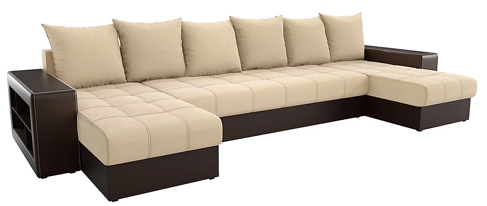 Модульный диван с механизмом еврокнижка Дубай-П Беж Браун