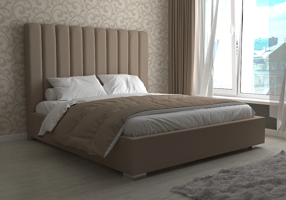 Кровать в современном стиле Николь c мягкими панелями (молдинг)