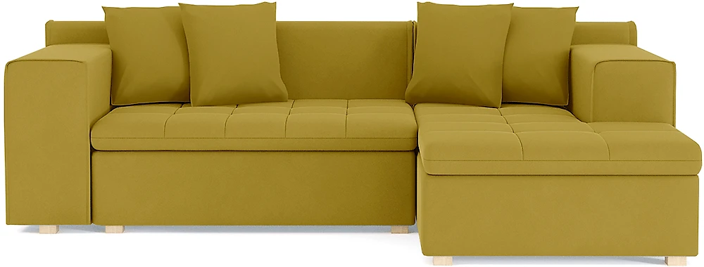Угловой диван из комбинированного материала Чикаго Дизайн 1