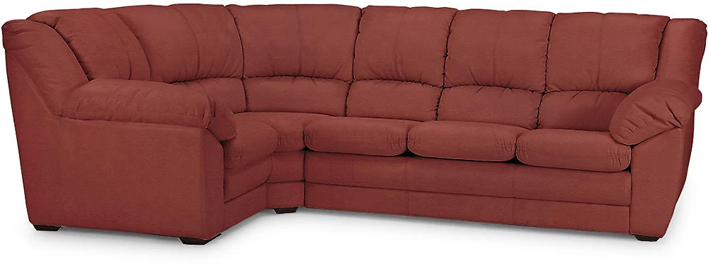 Угловой диван нераскладной Оберон Дизайн 4 кожаный