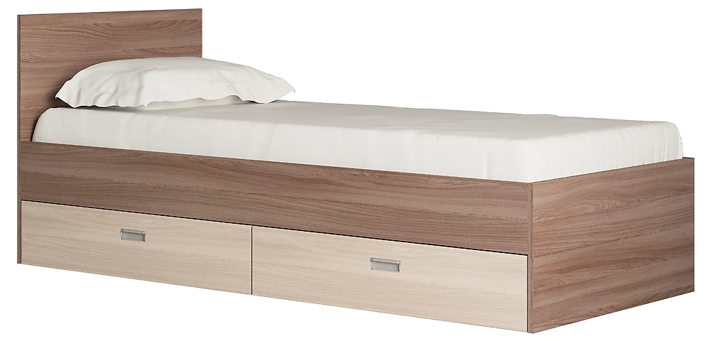 Двуспальная кровать эконом Виктория-1-80 Дизайн-3