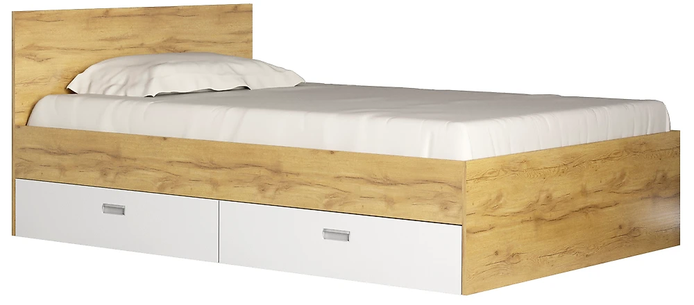 Кровать со спинкой Виктория-1-120 Дизайн-1