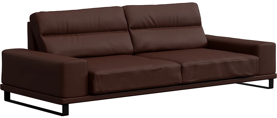 Коричневый диван кожаный Рипозо Шоколад