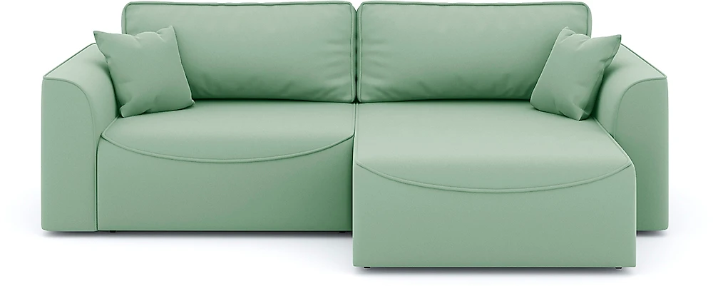 Угловой диван салатовый Рафаэль Плюш Дизайн-16