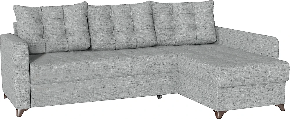 Угловой диван с независимым пружинным блоком Беллано (Белла) Кантри Грей