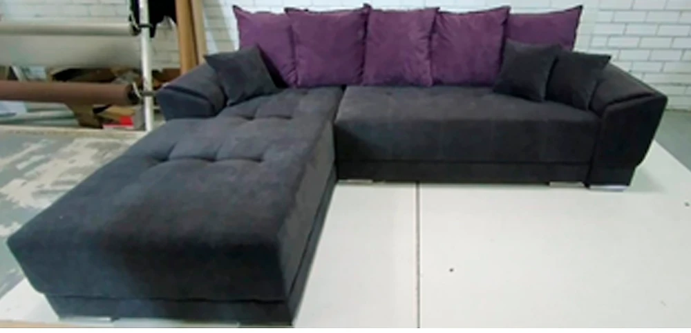 Угловой диван с подушками Nordviks (Модерн) Грей арт. 665026