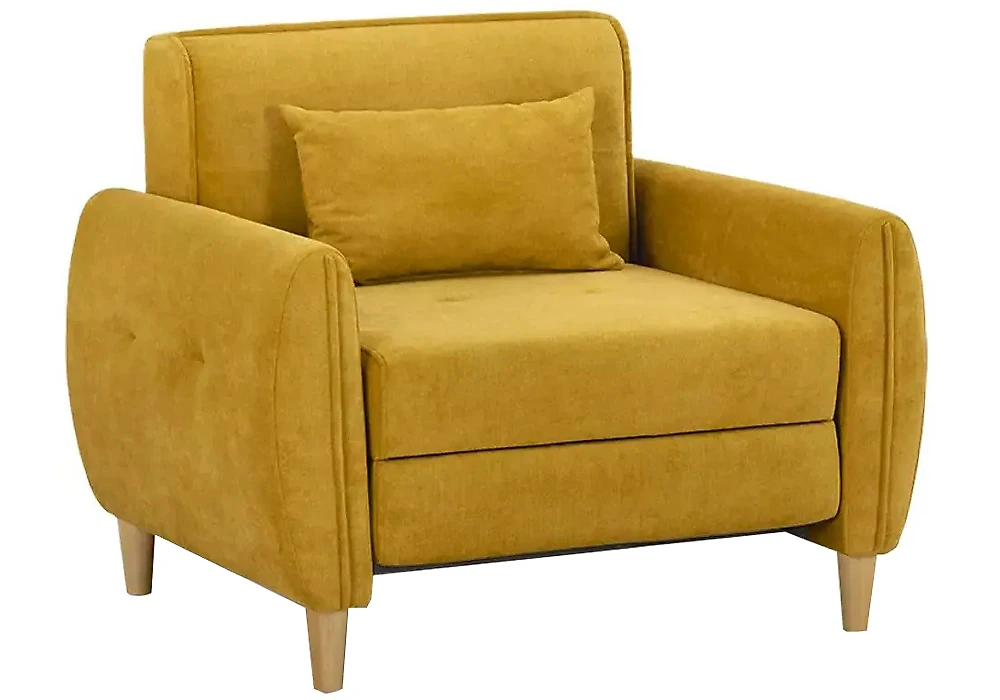 кресло желтое Анита Плюш Дизайн 1