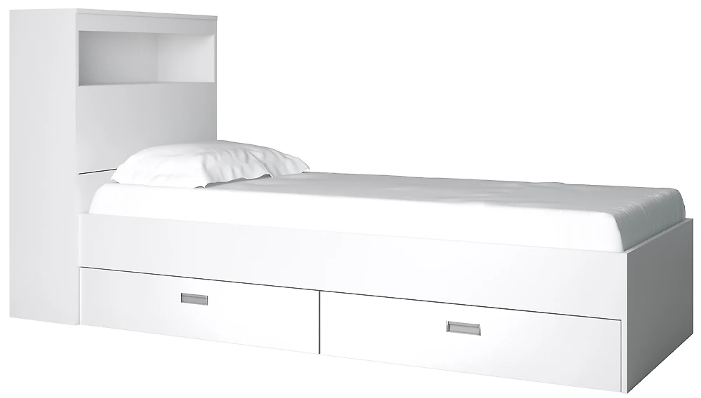 Кровать из ЛДСП  Виктория-2-80 Дизайн-2