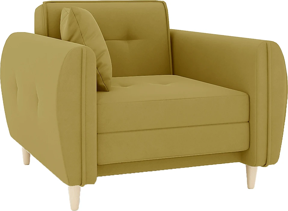 кресло желтого цвета Анита Плюш Дизайн-10