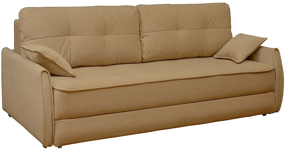 Светлый диван Каймак с узкими подлокотниками