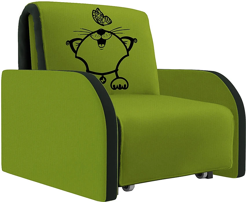 Зелёное кресло Макс 008