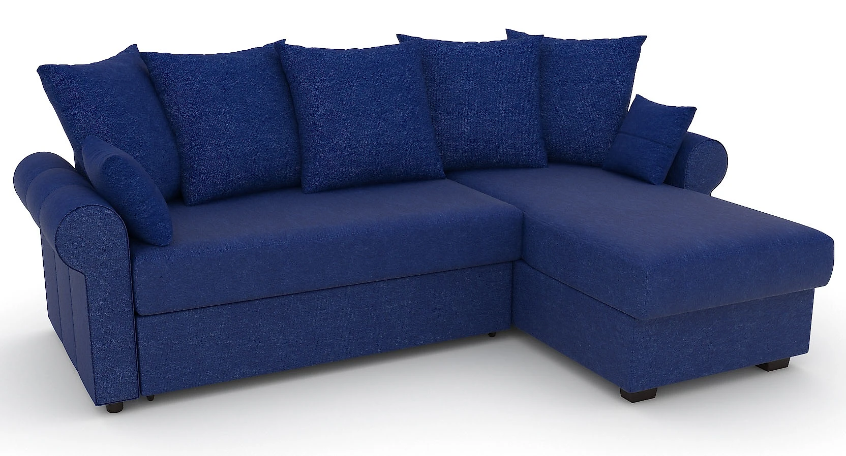 Угловой диван в классическом стиле Рейн-эконом Блю