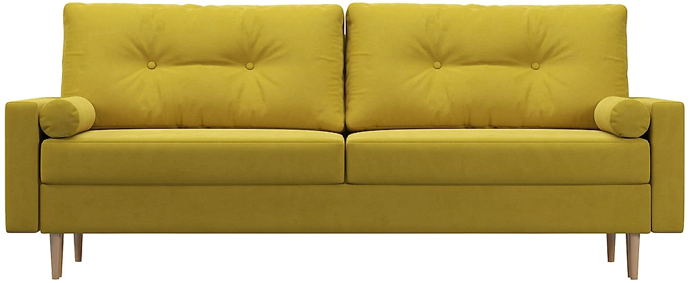 Прямой диван в гостиную Белфаст Плюш Мастард