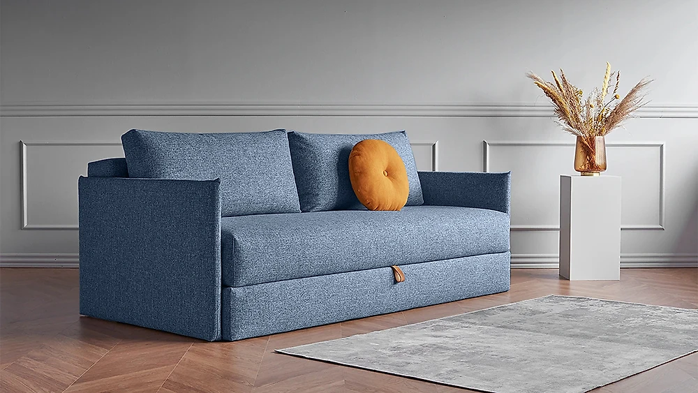 Синий диван еврокнижка Коя Дизайн 4