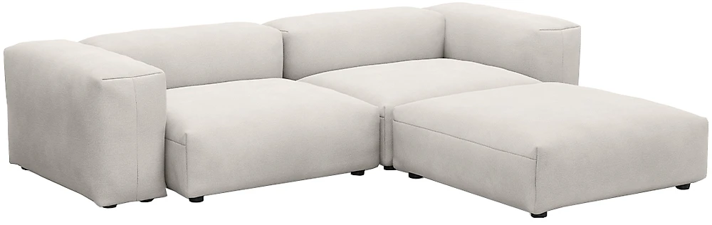 Модульный диван с оттоманкой  Фиджи-4 Вайт