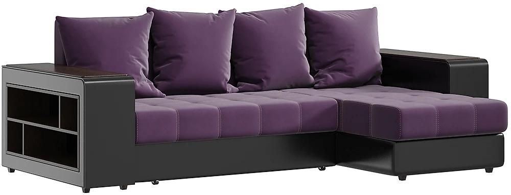 угловой диван для детской Дубай Плюш Виолет