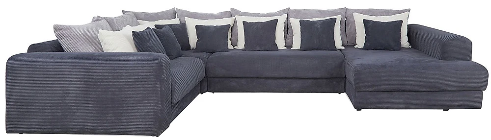Модульный диван из велюра  Манхеттен Люкс Дизайн-1