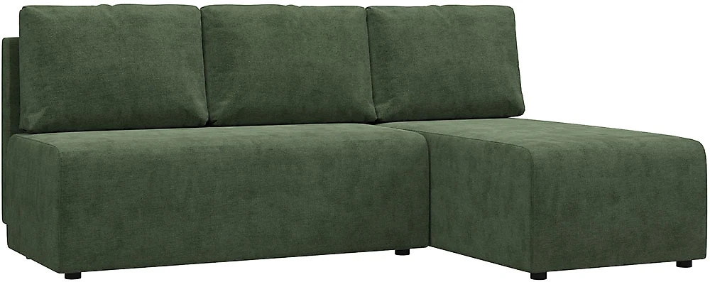 Угловой диван с ящиком для белья Сеул Плюш Свамп
