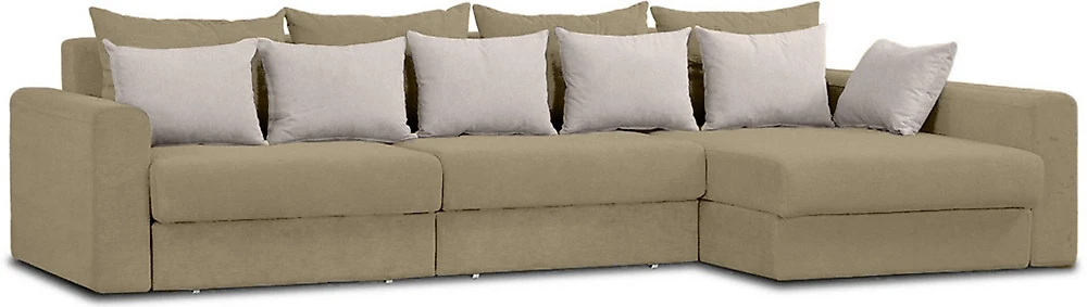 Угловой диван дизайнерский Модена-5 Плюш Крем