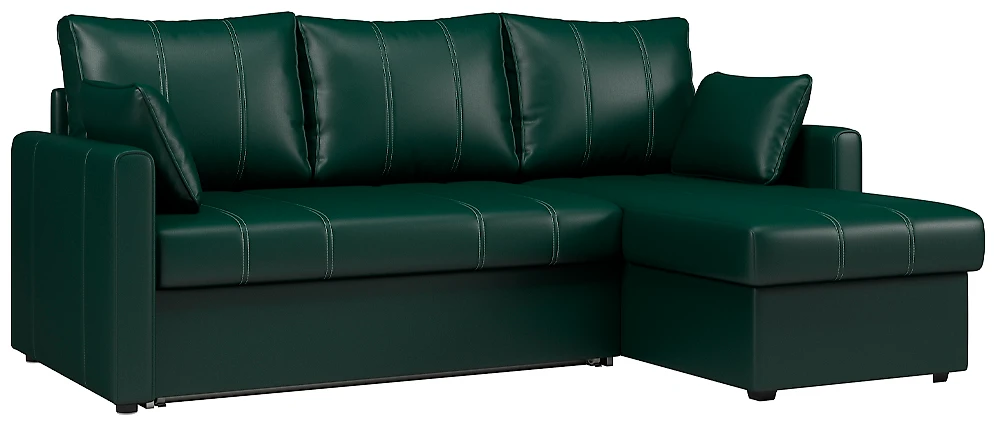 Мини угловой диван Риммини Дизайн 1 кожаный