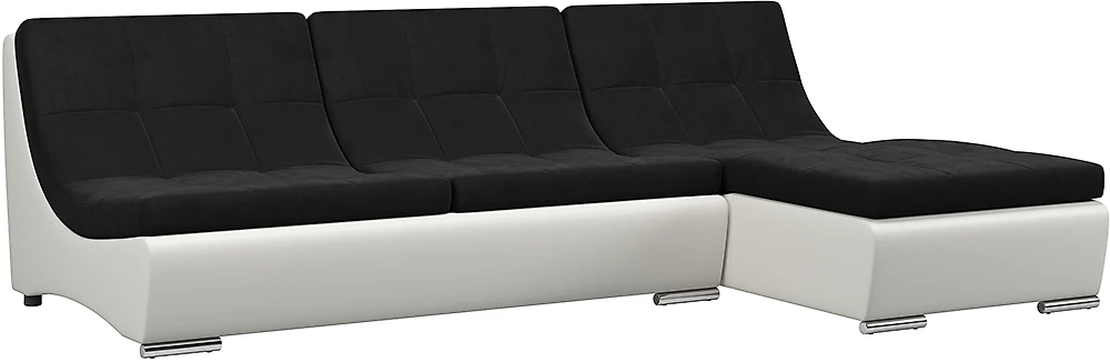 Модульный диван из велюра  Монреаль-1 Нуар