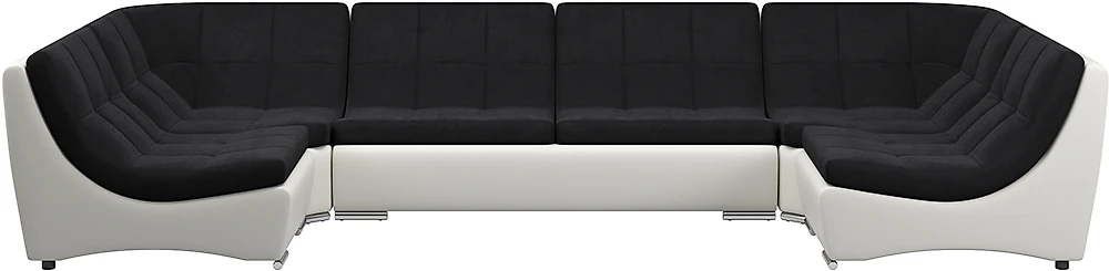  длинный модульный диван Монреаль-3 Нуар