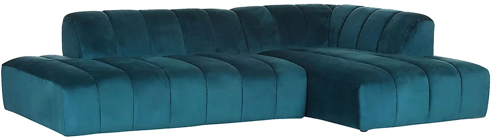 Угловой диван из ткани антикоготь Люкс Блу