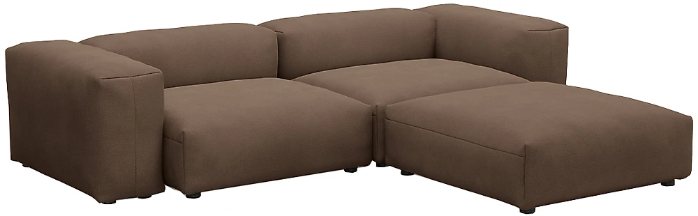 Тканевый угловой диван Фиджи-4 Браун
