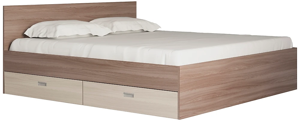 Кровать из ЛДСП  Виктория-1-180 Дизайн-3