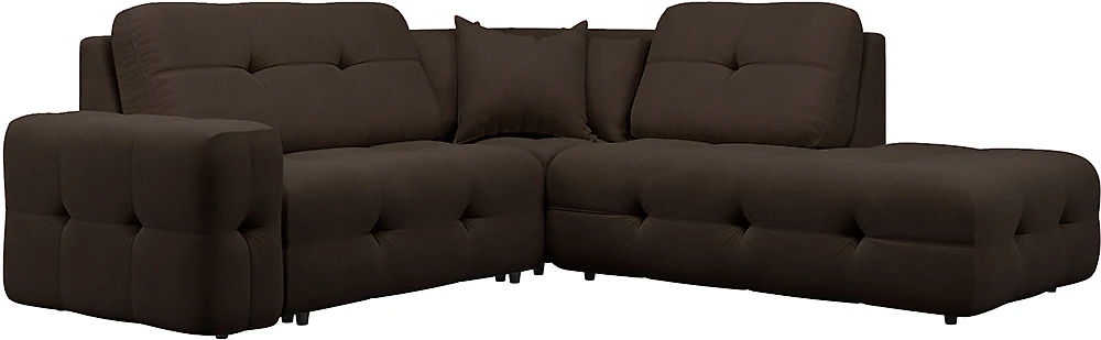 Угловой диван с подушками Спилберг-1 Дарк Браун