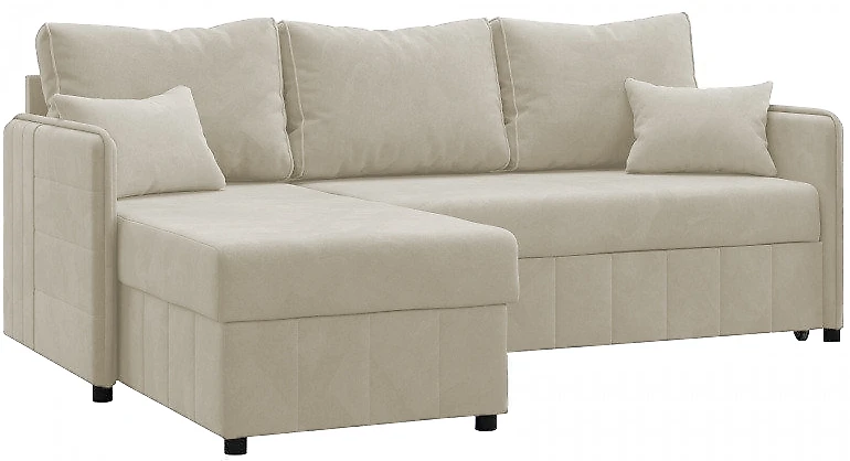 Угловой диван для спальни Саймон Беж