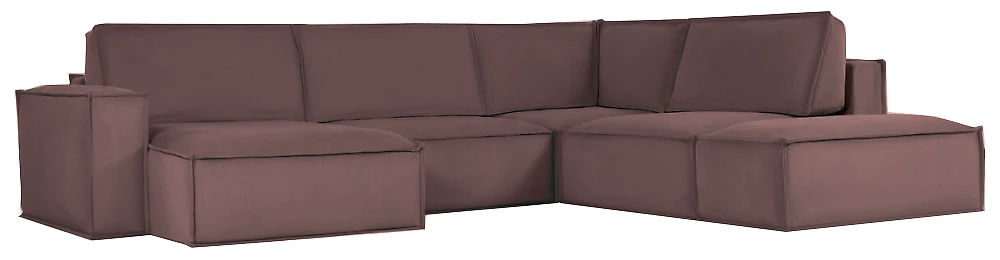Модульный диван с оттоманкой  Босс Люкс Браун