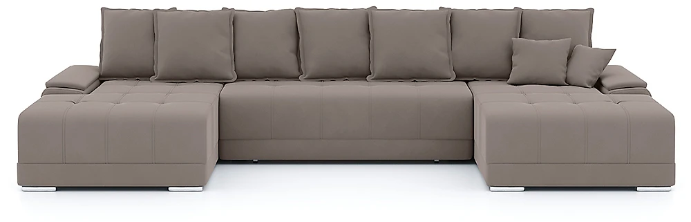 Модульный диван с оттоманкой  Nordviks П П-образный Плюш Дизайн-6