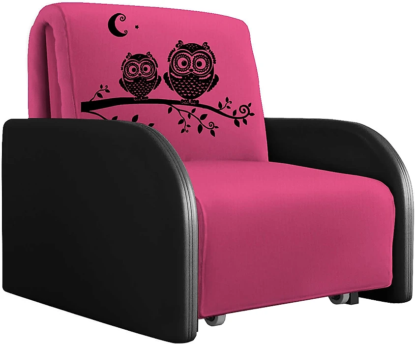 Розовое кресло Фавор 541