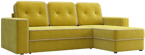 Жёлтый угловой диван  Берген Дизайн 3
