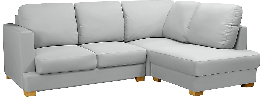 Угловой диван с правым углом Плимут Мини Лайт Грей
