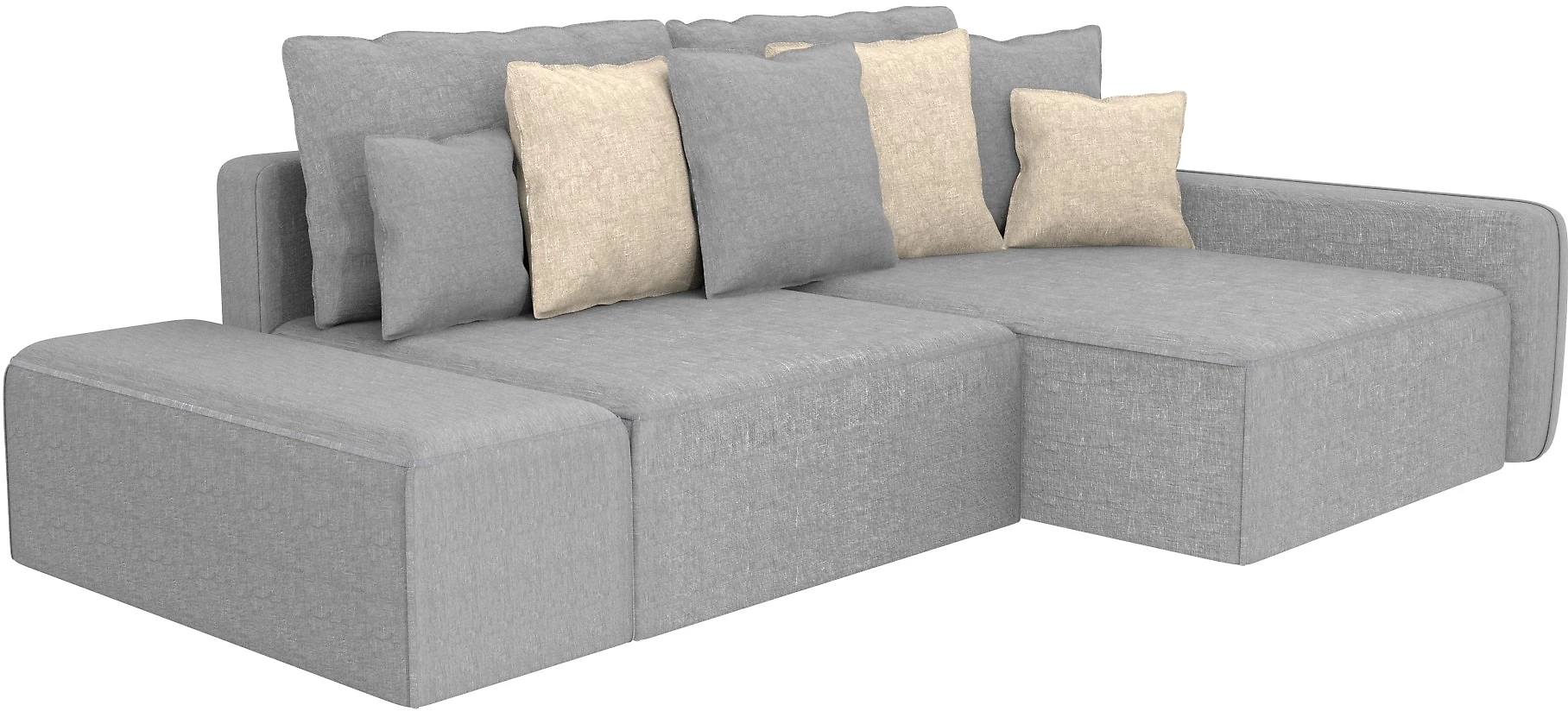 Угловой диван с пуфом Портленд Дизайн 2
