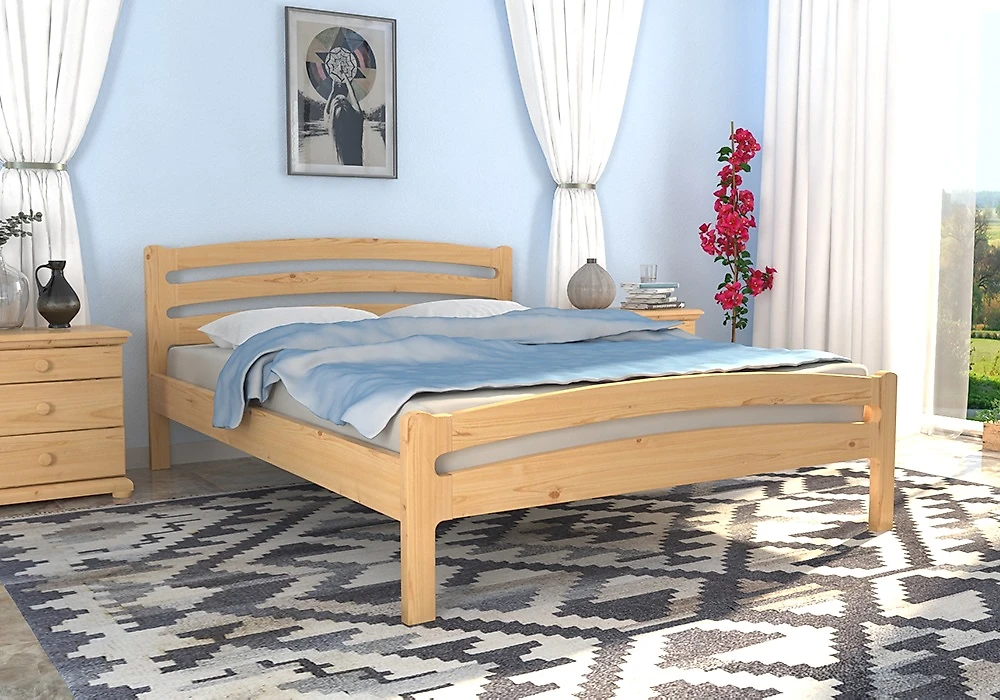 Низкая двуспальная кровать Юлия-14