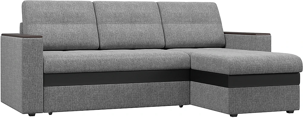 Серый угловой диван Атланта Дизайн 1