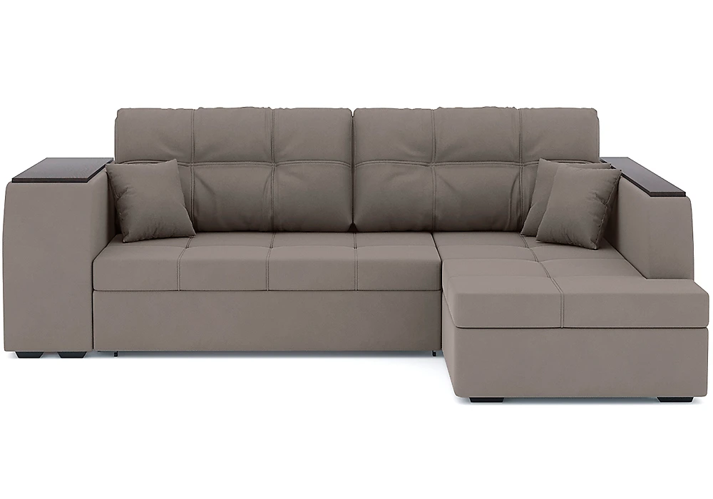 Угловой диван из ткани антикоготь Брюссель Плюш Дизайн 8