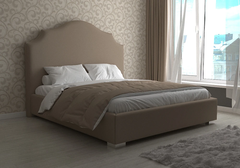 классическая кровать Лилу с гладким центром
