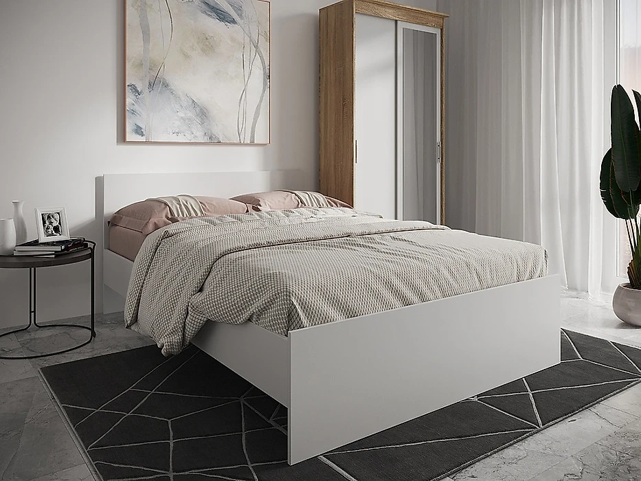 кровать в стиле минимализм Николь Вайт