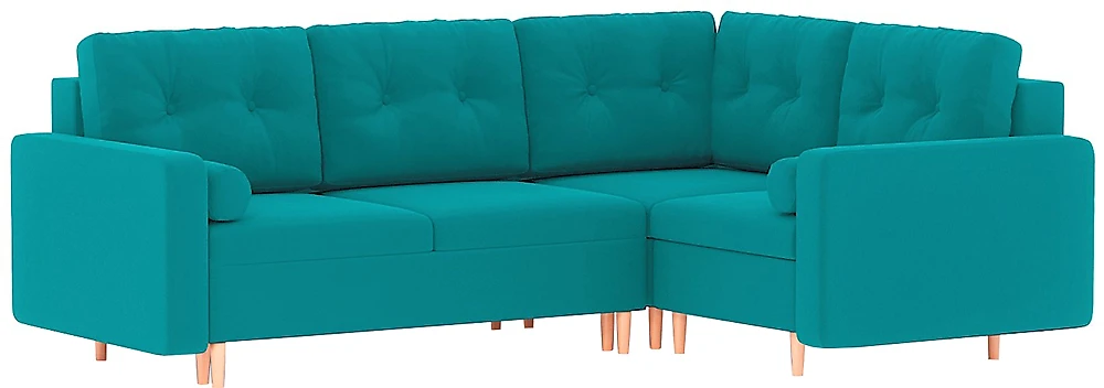 Модульный диван для гостиной Белфаст Плюш Азур